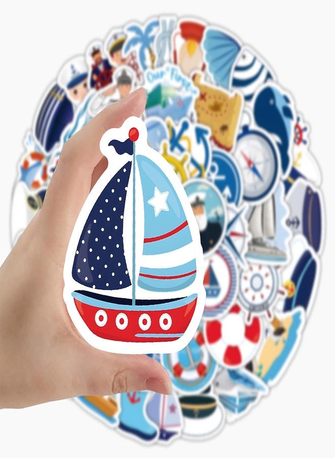 Moonlik 100PCS Nautical Stickers for Cruise Party, Scrapbook, DIY Crafts - Palm Tree, Whale Designs for Journal, Diary, Photo Album, DIY Crafts and Birthday Decoration - Image 4